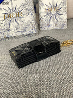 Quilted Leather Compact Wallet