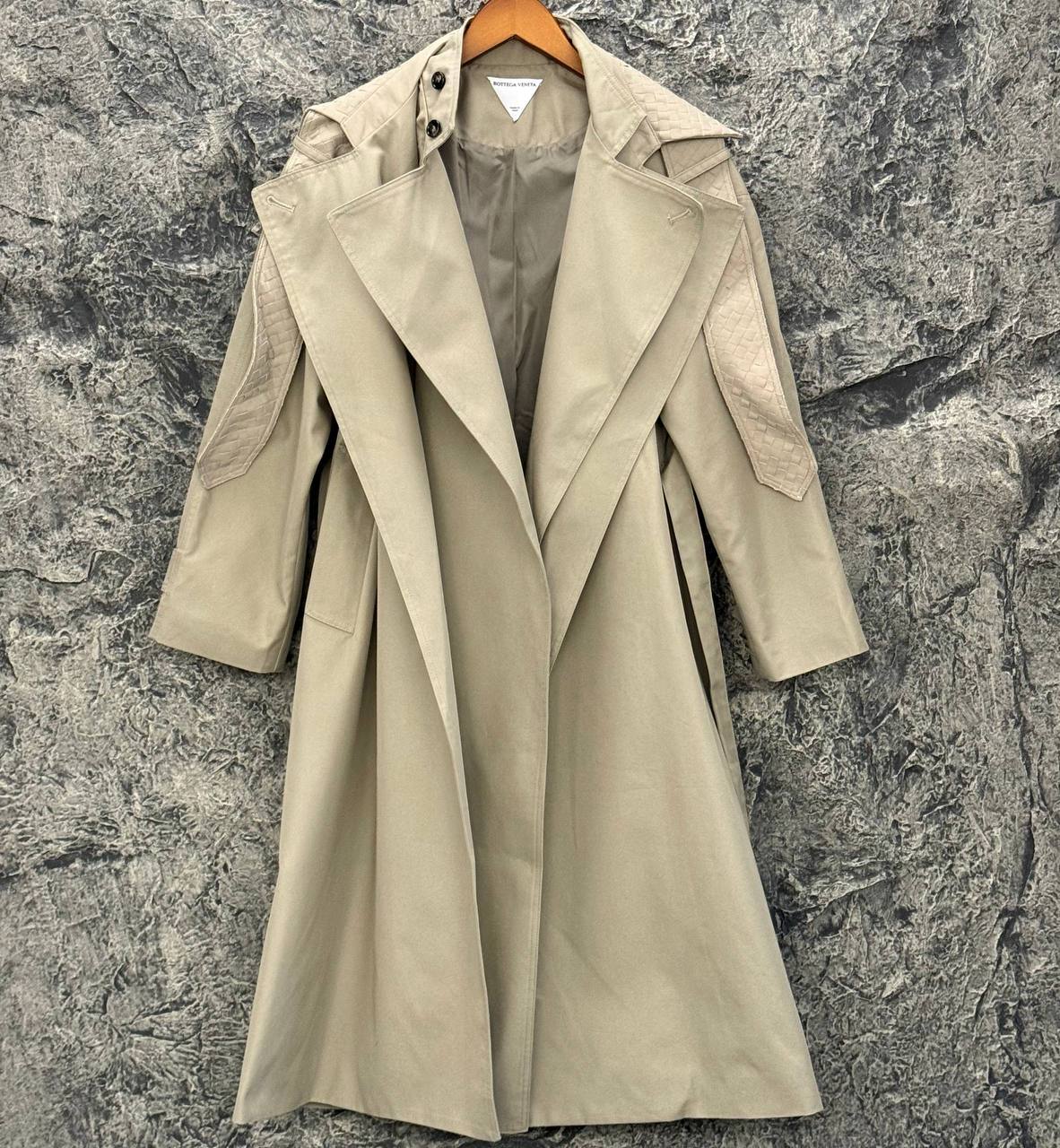 Cotton and Silk Gabardine Trench Coat
