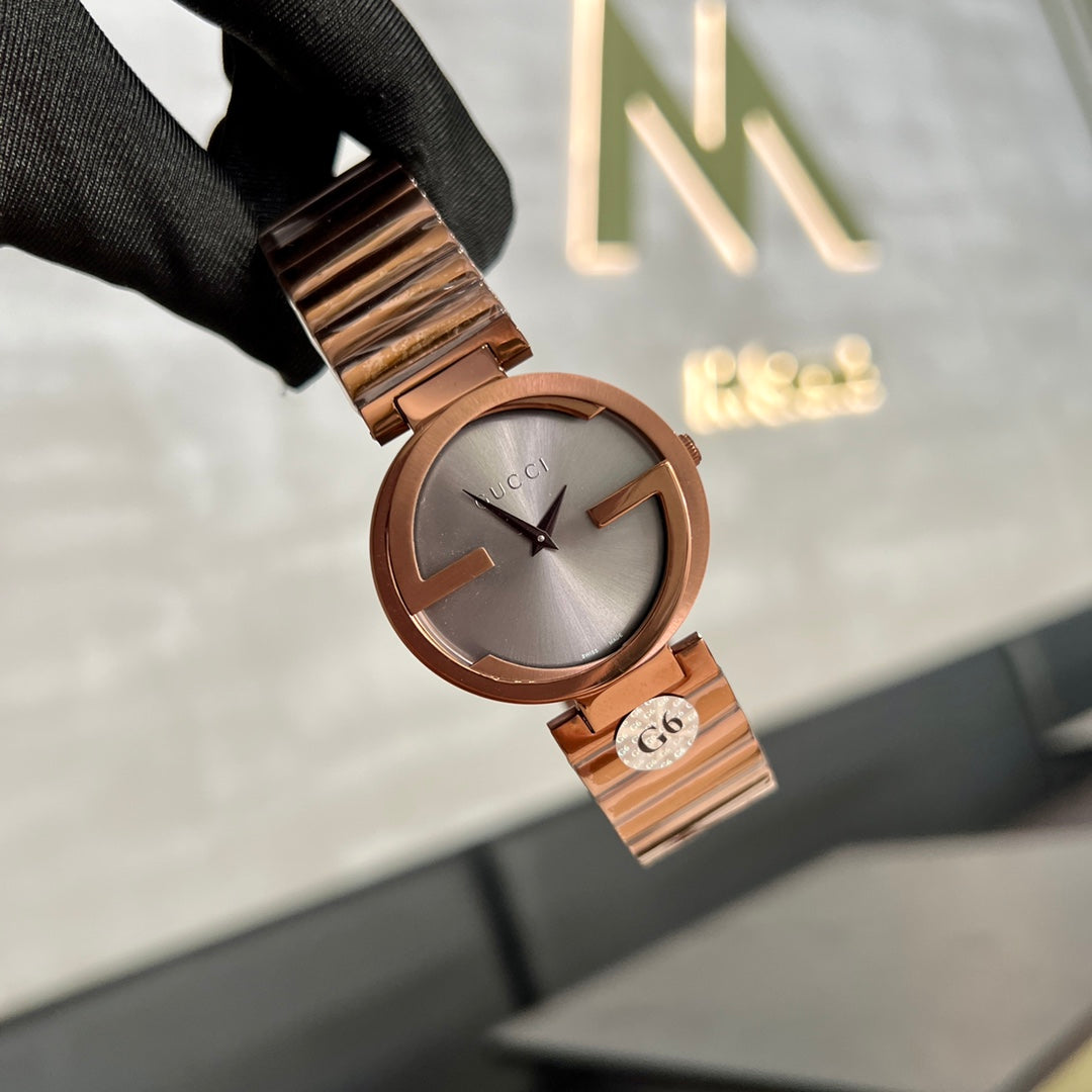G-Timeless Signature Stainless Steel Women's Watch – Rose Gold
