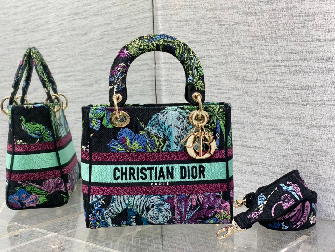 Embroidered Canvas Tote Bag