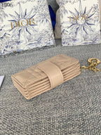 Quilted Leather Compact Wallet