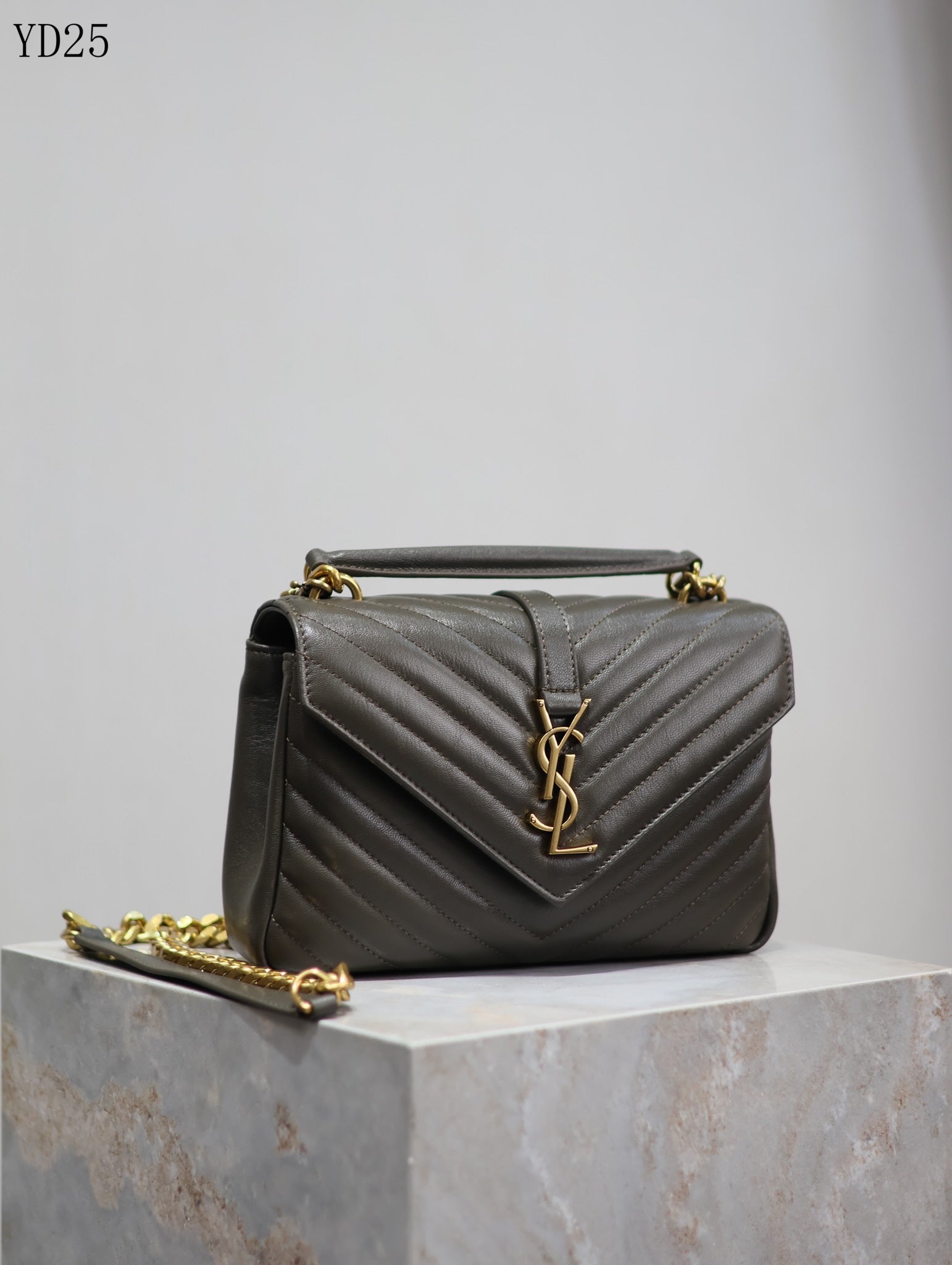 Quilted Leather Collage Bag