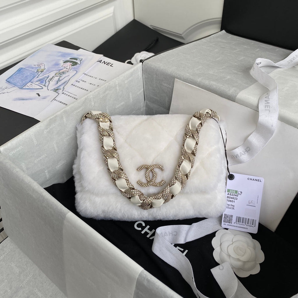 Shearling Flap Bag