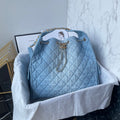 25 Medium Quilted Large Denim Bag