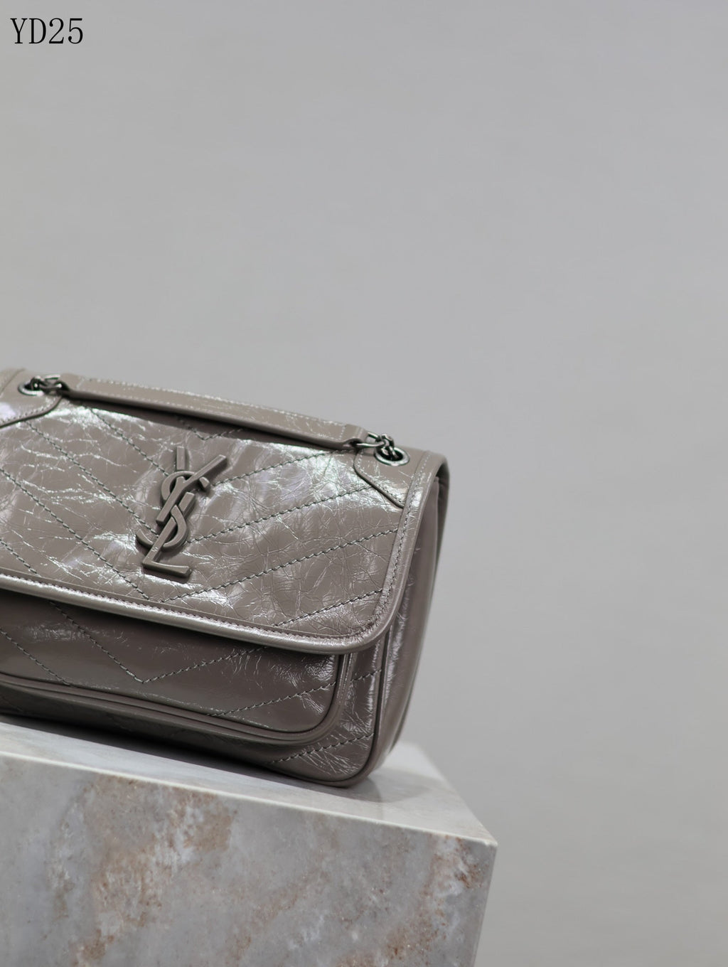 Niki Medium Patent Leather Shoulder Bag
