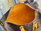 Keepall Bandoulière 50 – Monogram Canvas with Yellow Leather Trim