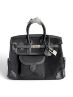 Birkin Cargo 25 cm — Black / Silver Hardware image 1