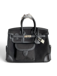Birkin 25 cm Cargo – Noir with Palladium Hardware