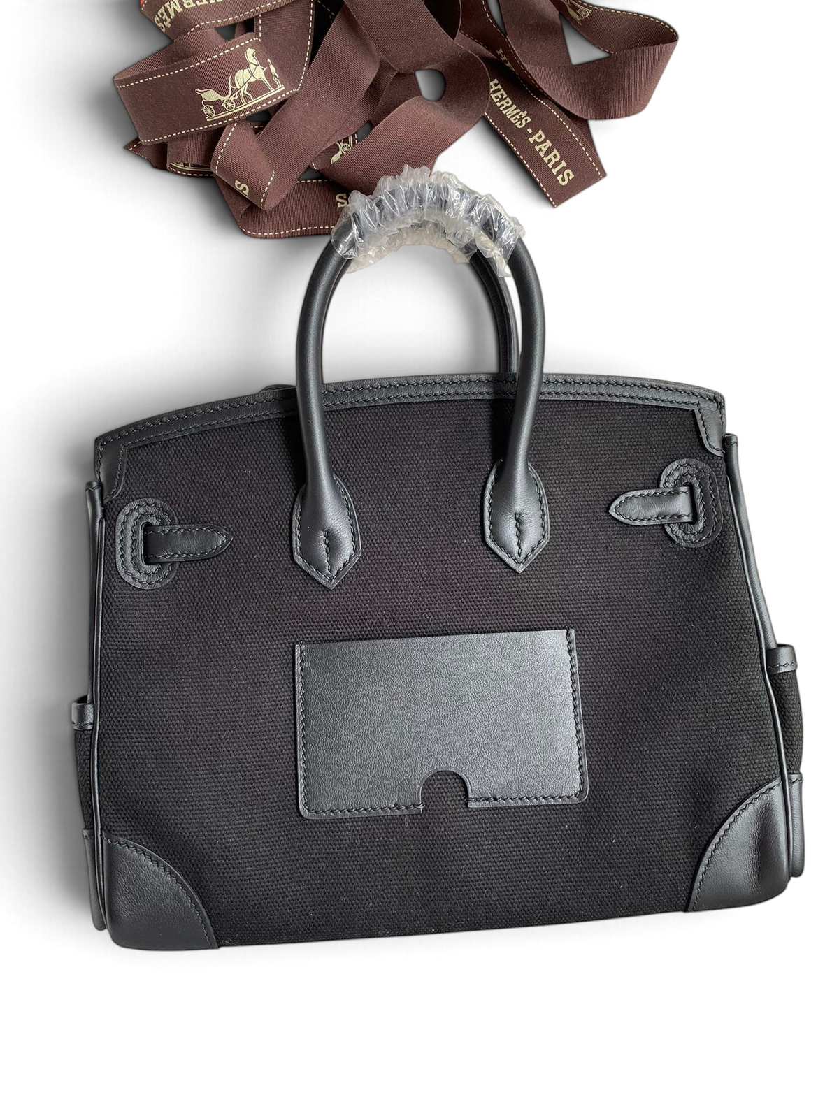 Birkin Cargo 25 cm — Black / Silver Hardware image 2