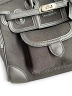 Birkin Cargo 25 cm — Black / Silver Hardware image 3