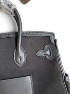 Birkin Cargo 25 cm — Black / Silver Hardware image 5
