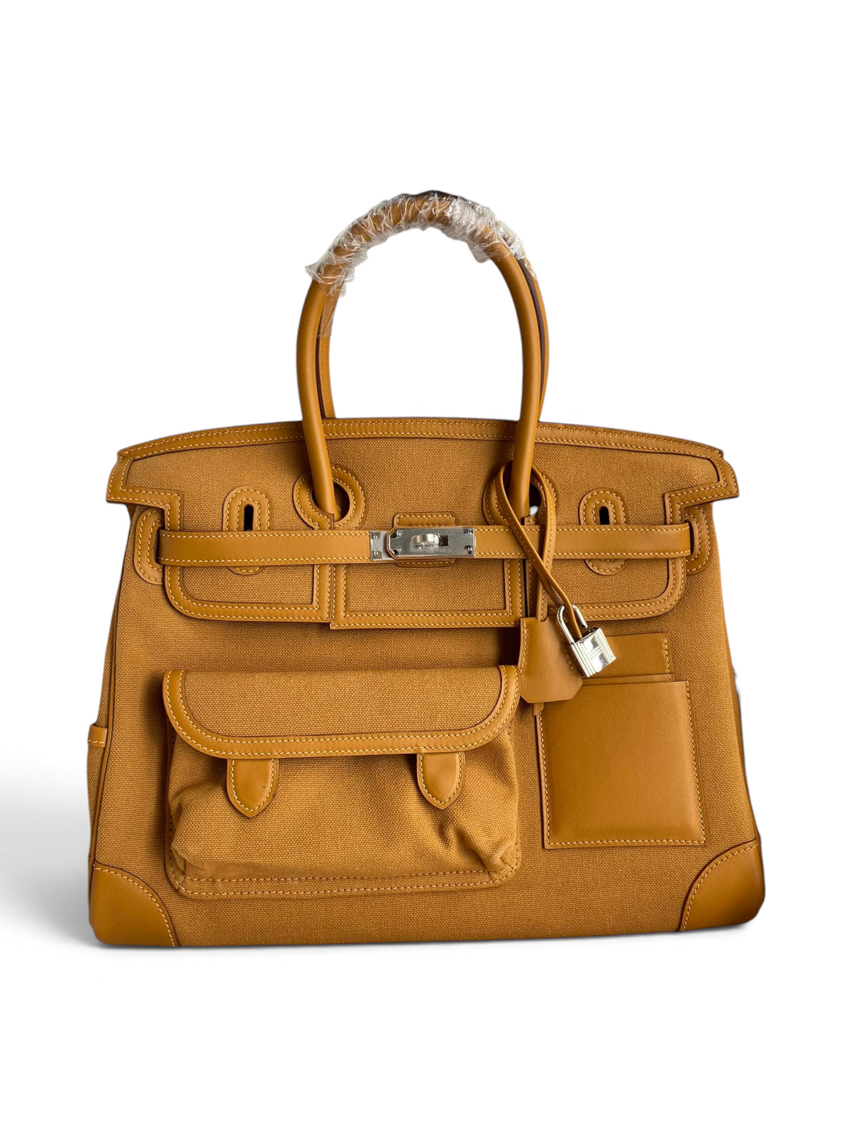 Birkin Cargo 35 cm — Sesame / Silver Hardware image 1