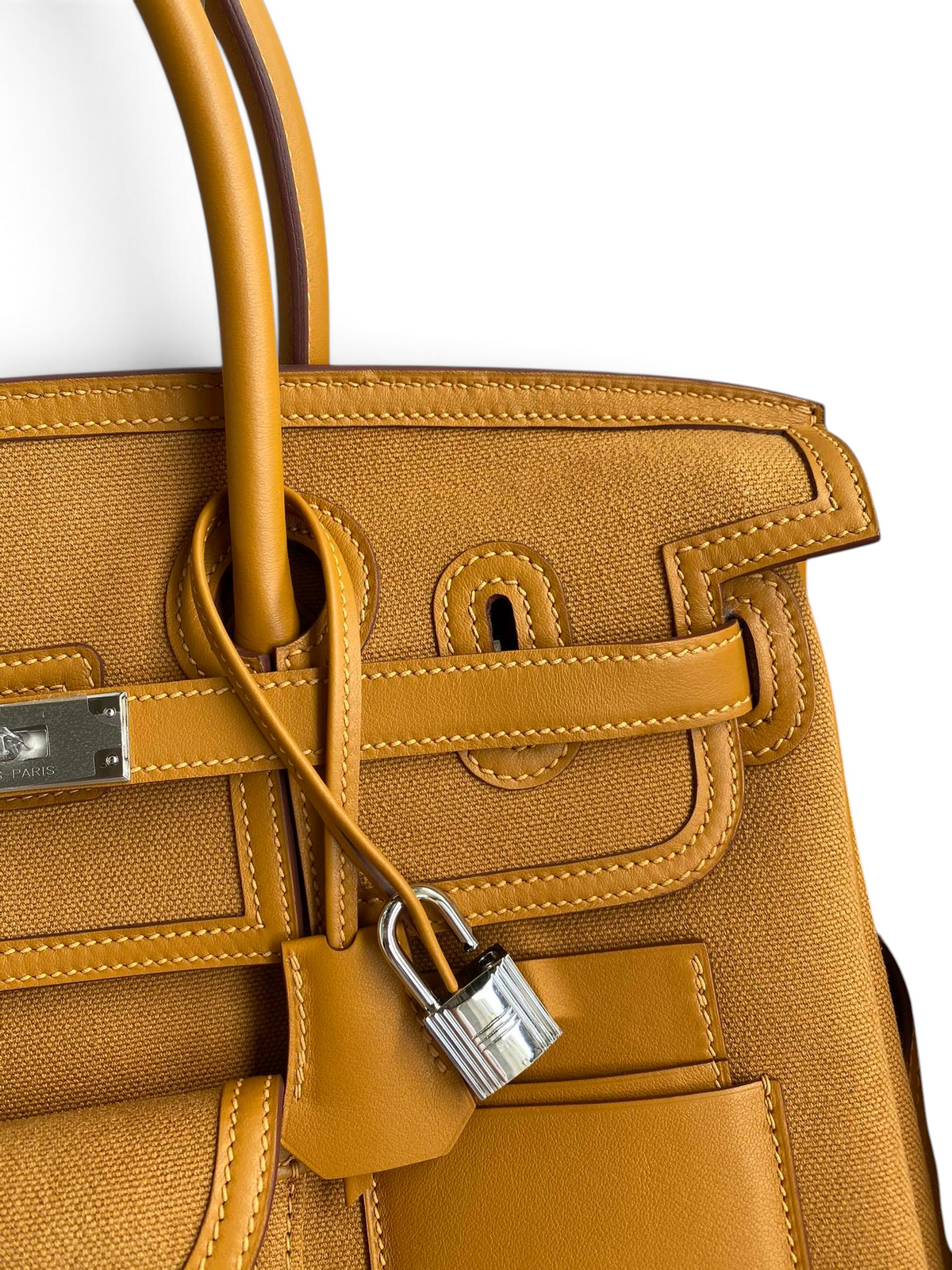 Birkin Cargo 35 cm — Sesame / Silver Hardware image 3