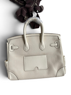 Birkin Cargo 25 cm — Cream White / Silver Hardware image 2