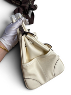 Birkin Cargo 25 cm — Cream White / Silver Hardware image 5