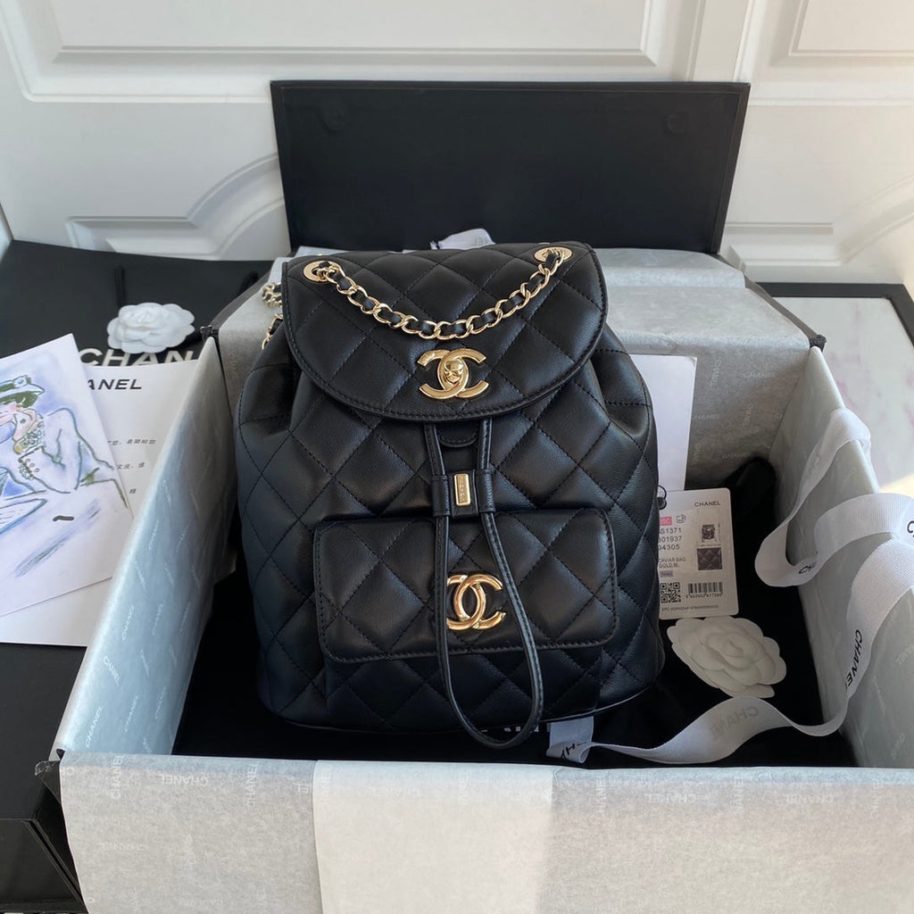 Quilted Leather Backpack