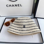 Striped Knit Bucket Hat