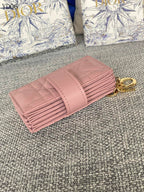 Quilted Leather Compact Wallet