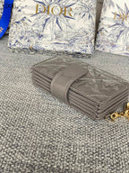 Quilted Leather Compact Wallet