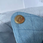 25 Medium Quilted Denim Bag