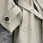 Cotton and Silk Gabardine Trench Coat