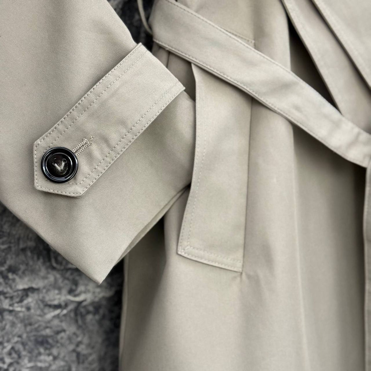Cotton and Silk Gabardine Trench Coat