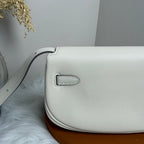 Kelly Move Moon Bag – Swift Leather, Silver hardware