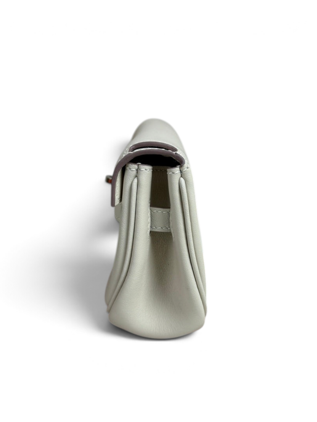 Kelly Moove Swift Leather Bag — Nata with Palladium-Tone Hardware — product view 4