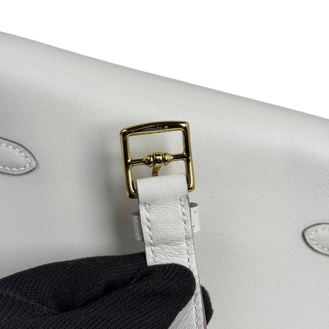 Kelly Moove Swift Leather Bag — Nata with Gold-Tone Hardware — product view 8