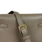 Kelly Moove Swift Leather Bag — Etoupe with Gold-Tone Hardware — product view 7