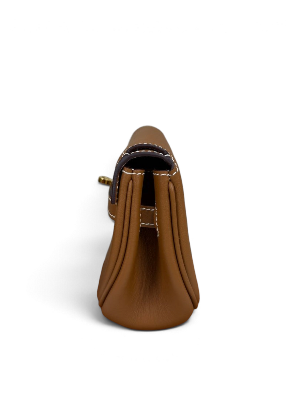 Kelly Moove Swift Leather Bag — Gold with Gold-Tone Hardware — product view 6