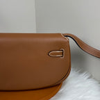 Kelly Move Moon Bag – Swift Leather, Silver hardware