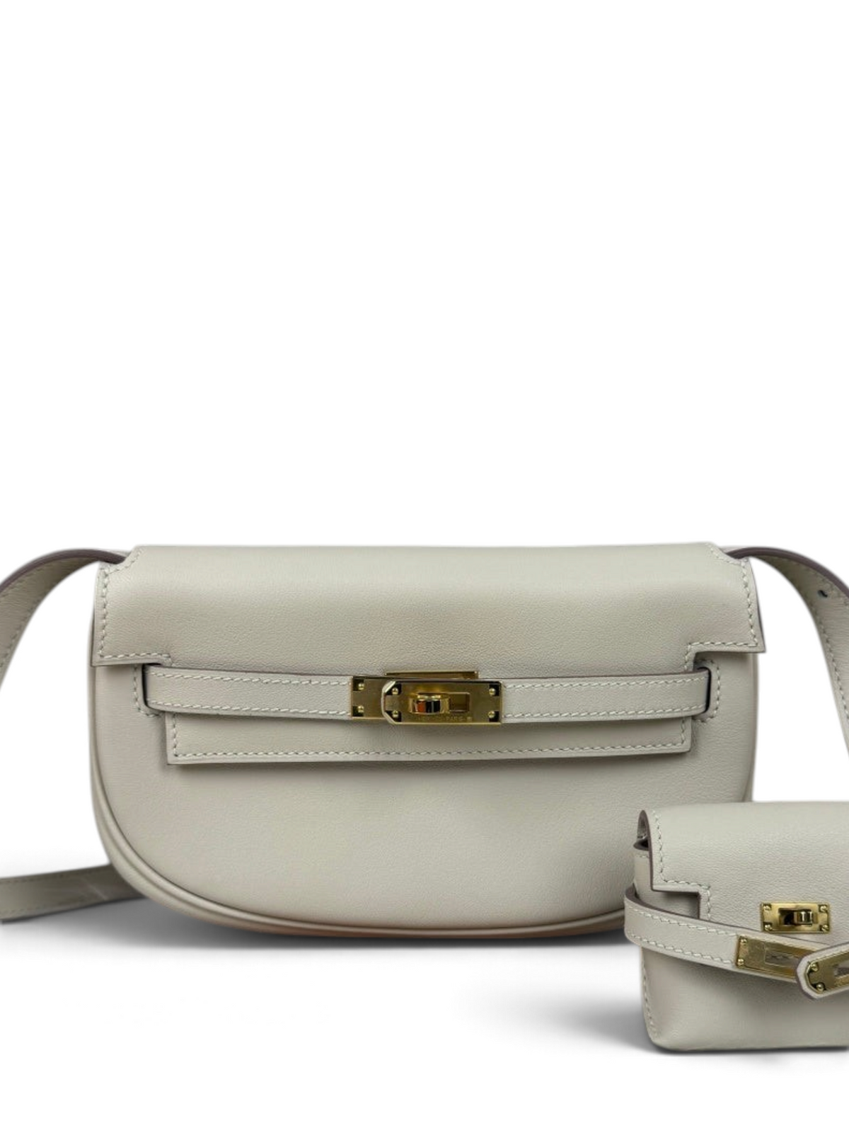 Kelly Moove Swift Leather Bag — Nata with Gold-Tone Hardware — product view 1