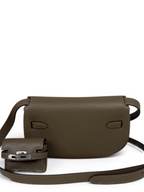 Kelly Moove Swift Leather Bag — Etoupe with Palladium-Tone Hardware — product view 2