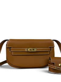 Kelly Moove Swift Leather Bag — Gold with Gold-Tone Hardware