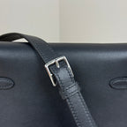 Kelly Move Moon Bag – Swift Leather, Silver hardware