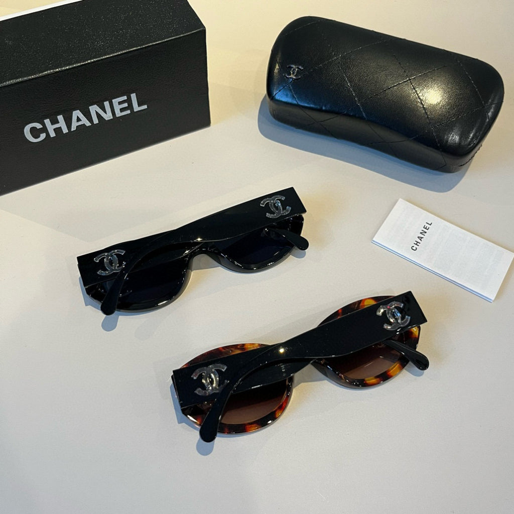 Oval Polarized Acetate Sunglasses - Black - View 11