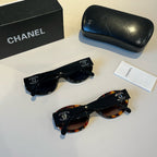 Oval Polarized Acetate Sunglasses - Black - View 11