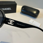 Oval Polarized Acetate Sunglasses - Black - View 9