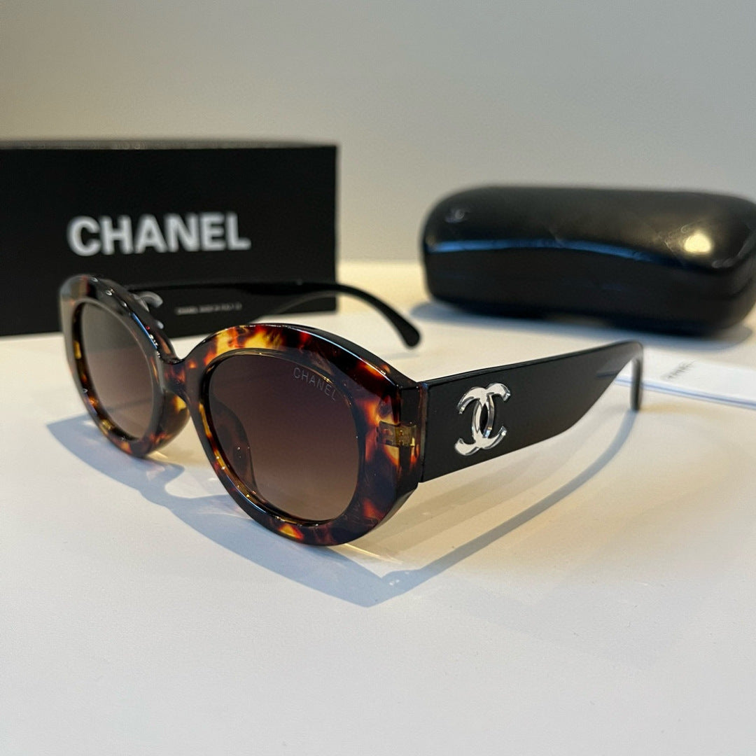 Oval Polarized Acetate Sunglasses - Tortoiseshell - View 3