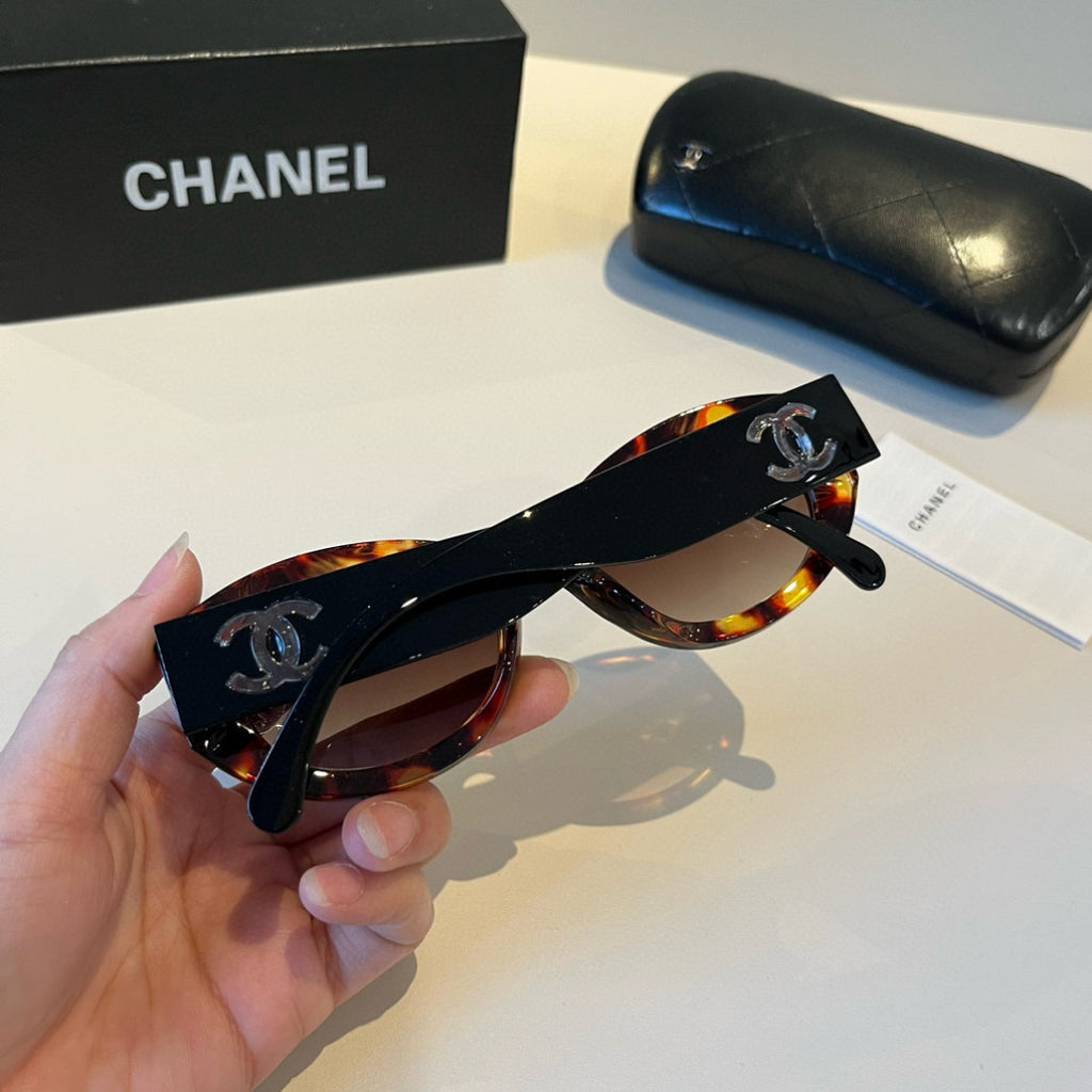 Oval Polarized Acetate Sunglasses - Tortoiseshell - View 6