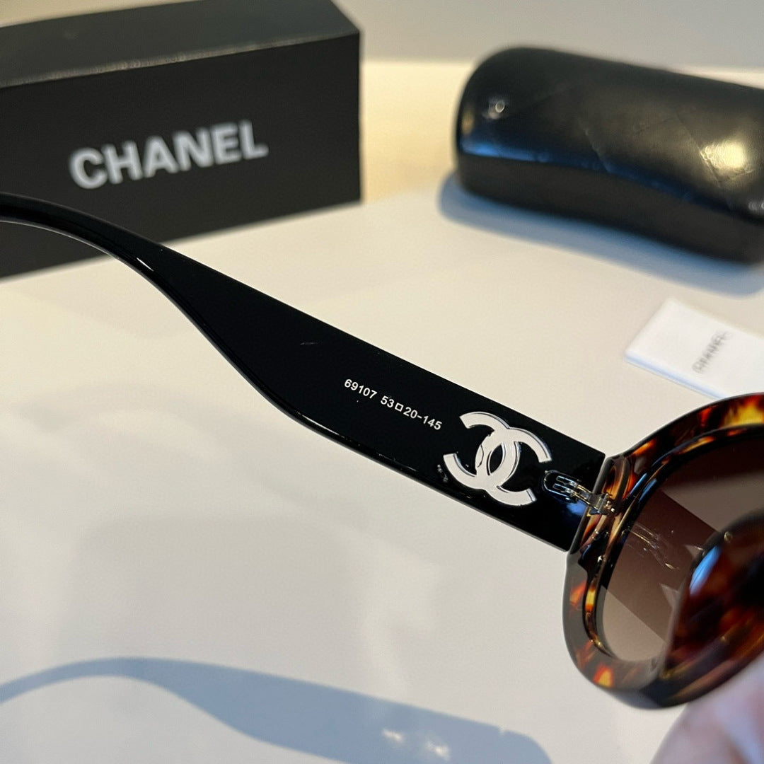 Oval Polarized Acetate Sunglasses - Tortoiseshell - View 10