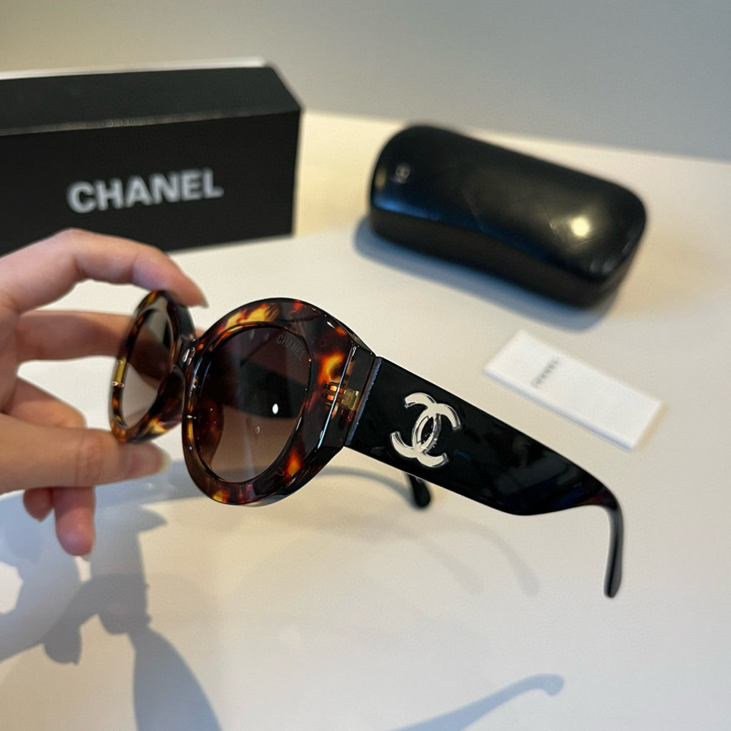 Oval Polarized Acetate Sunglasses - Tortoiseshell - View 4