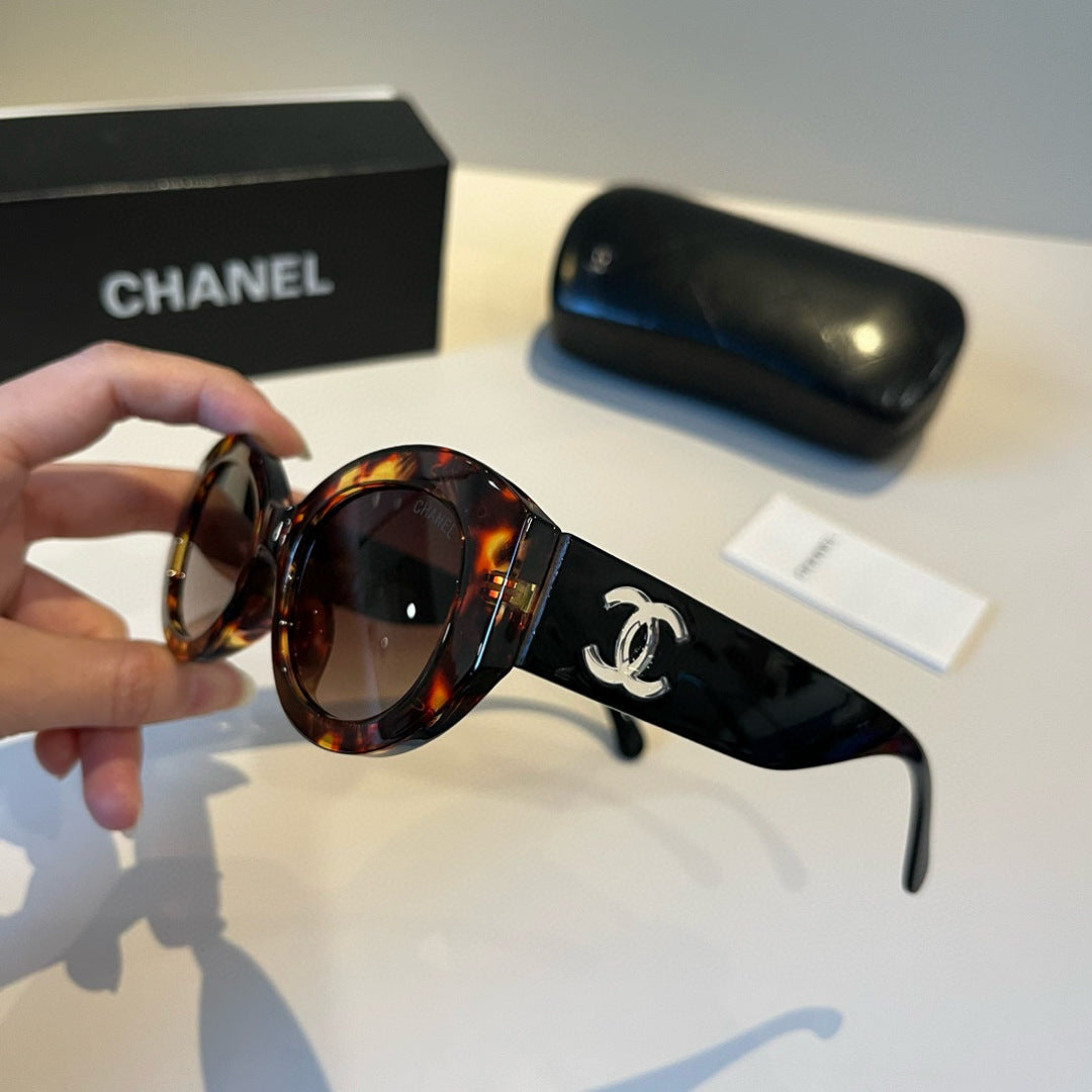 Oval Polarized Acetate Sunglasses - Tortoiseshell - View 4