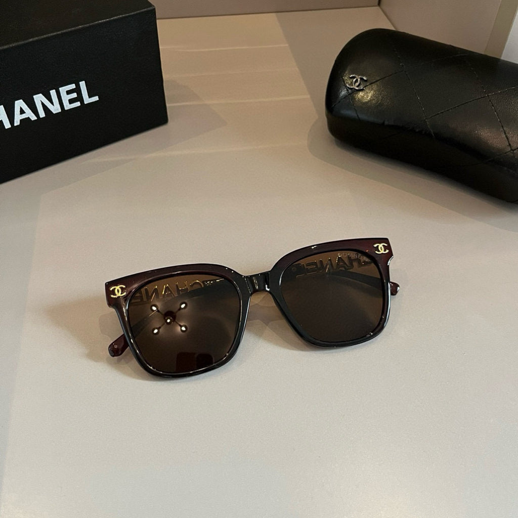 Embellished Cat-Eye Sunglasses - Black/Gold - View 9