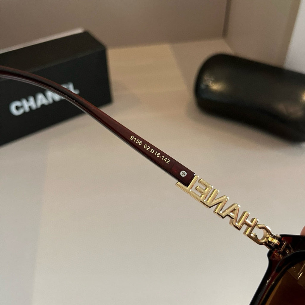 Embellished Cat-Eye Sunglasses - Black/Gold - View 7
