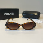 Oval Charm Sunglasses - Tortoiseshell - View 2