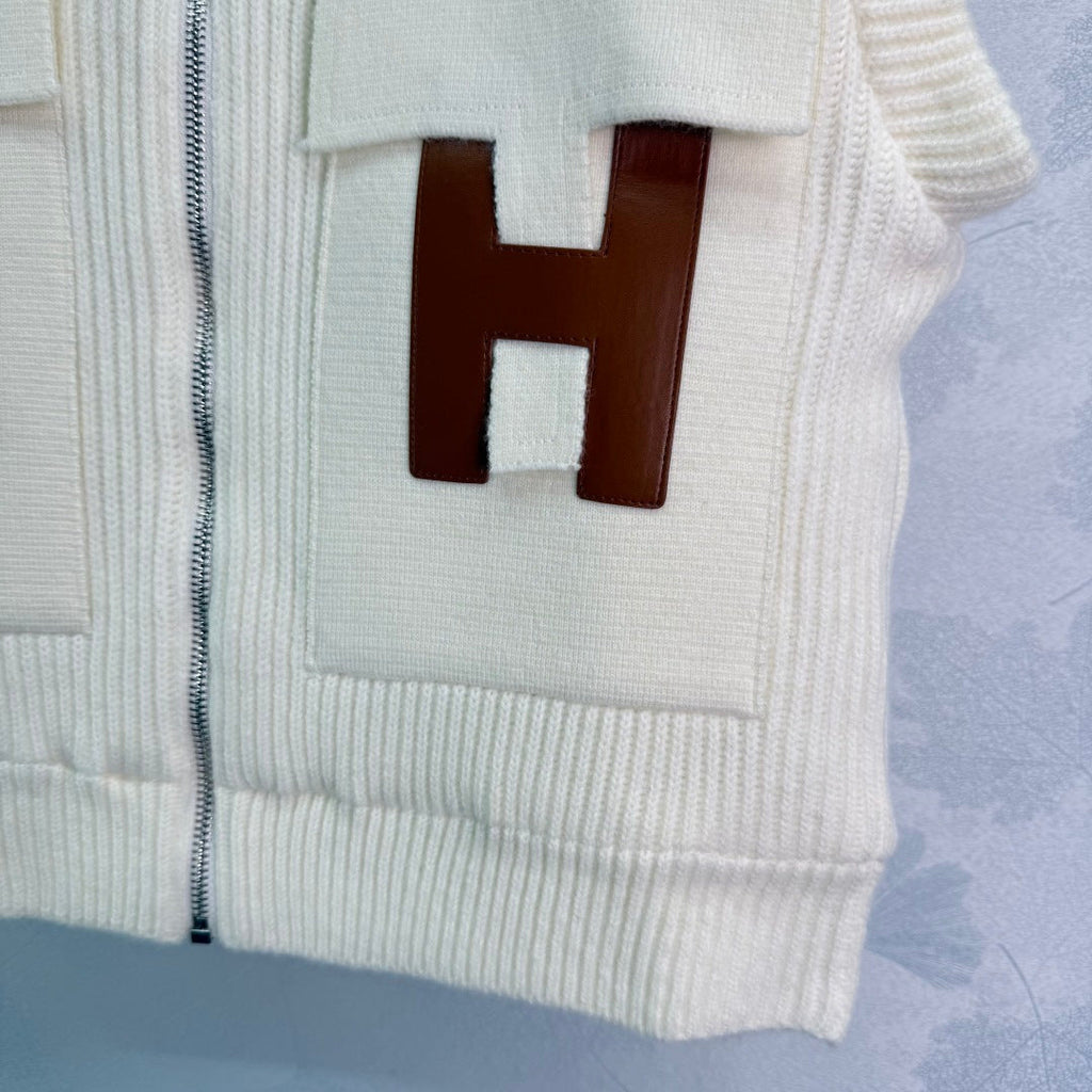 Knit Zip Vest – Iconic H Edition