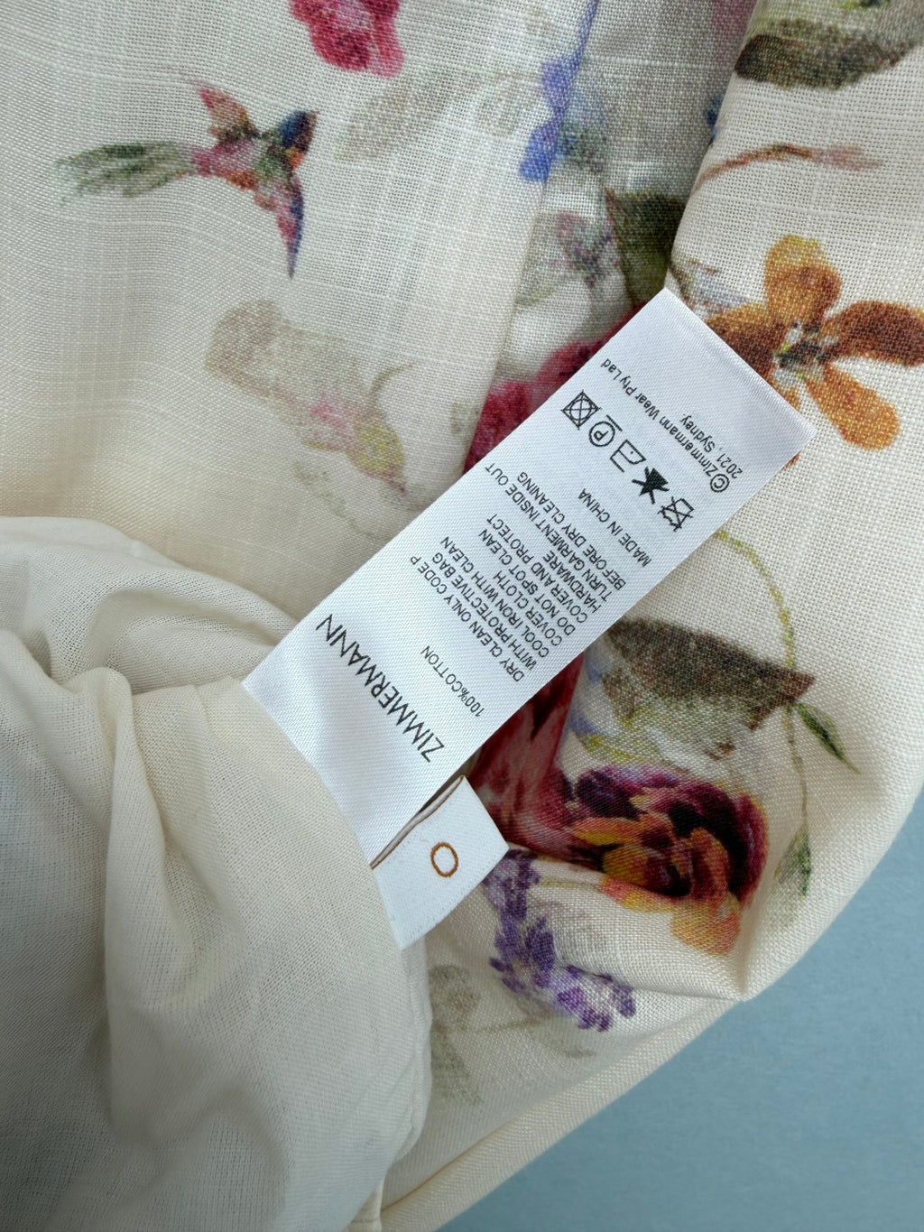 Bird Print Halterneck Midi Dress - Ivory Multicolor - View 7