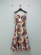 Floral Appliqué Camisole Maxi Dress - Multicolor Floral - View 8